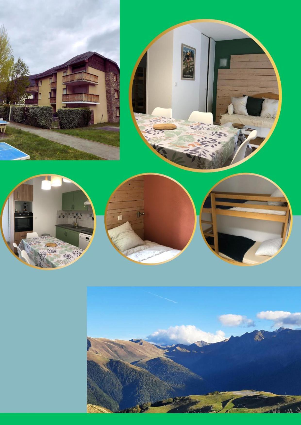Appart T 3 Bagneres-De-Luchon Vue Montagne - Piscine Mi Juin Exterior photo