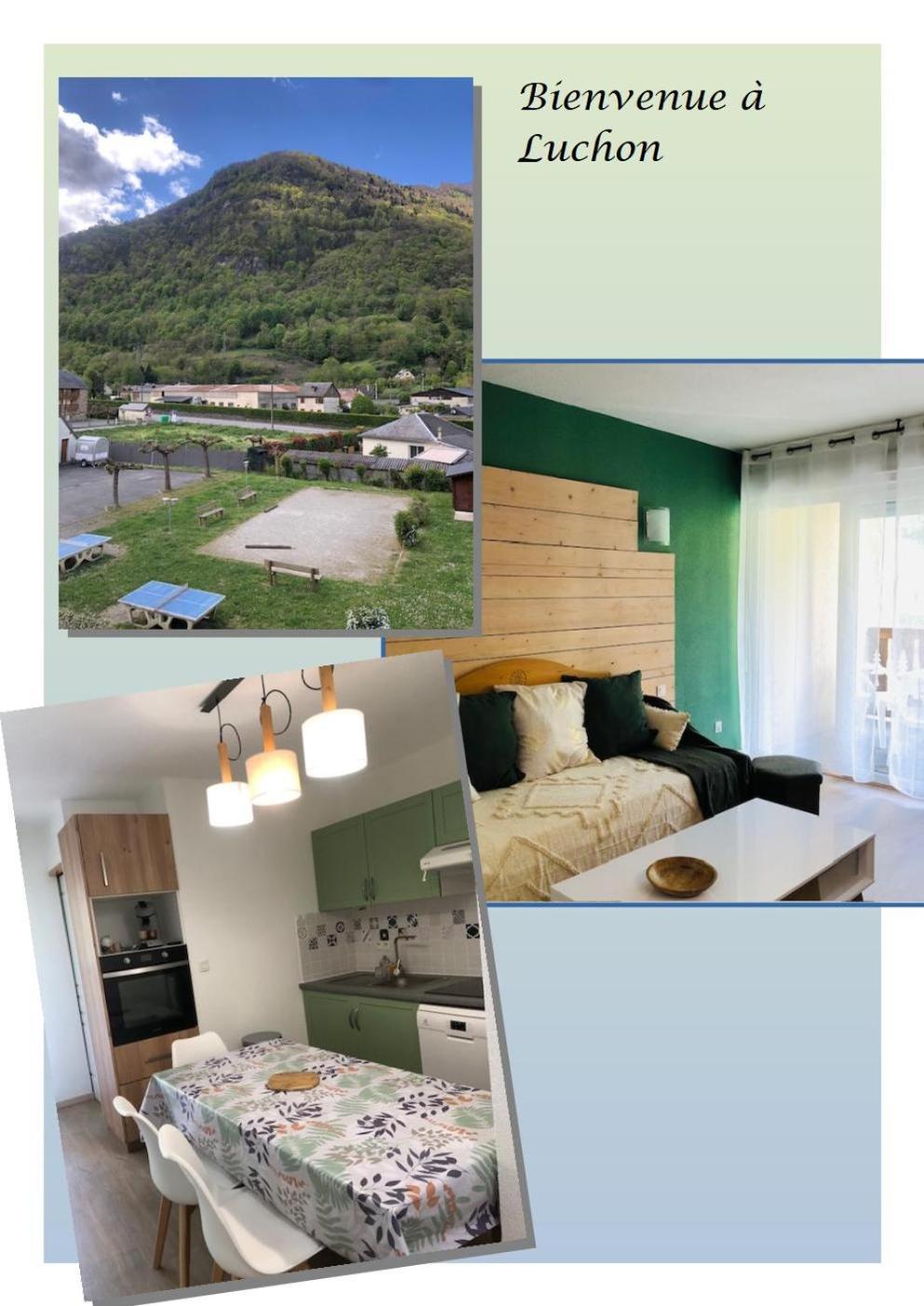 Appart T 3 Bagneres-De-Luchon Vue Montagne - Piscine Mi Juin Exterior photo